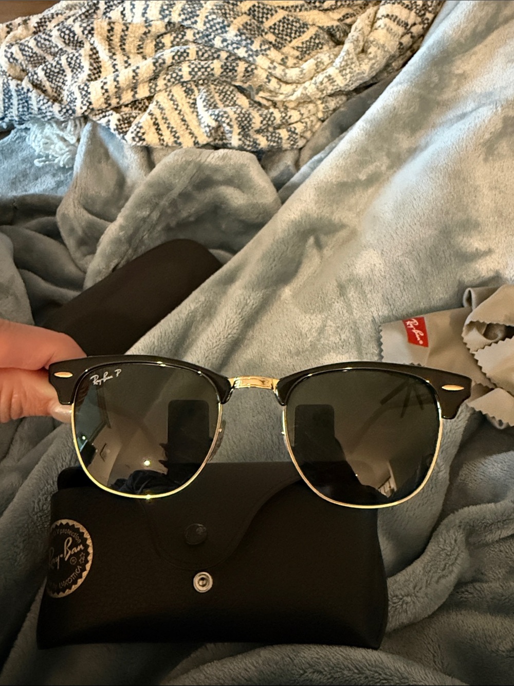 Ray-Ban Clubmaster Sunglasses - Black and Gold